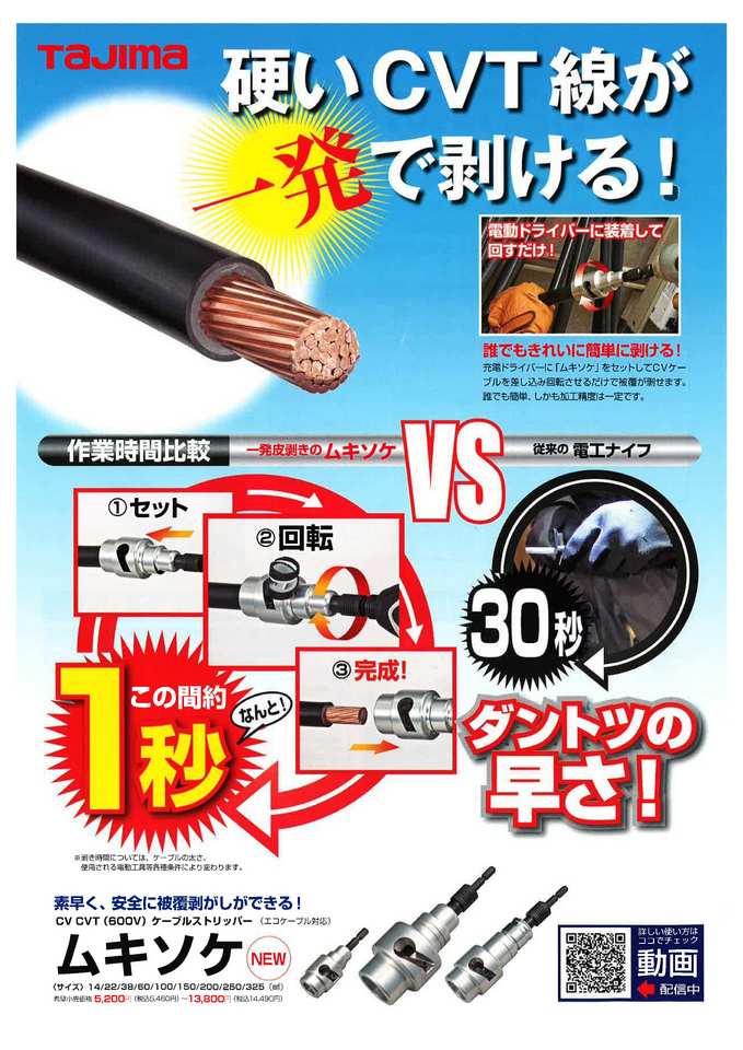 タジマ新商品 ムキソケ&ムキチョッパ | 作業工具 | 株式会社ハッピー