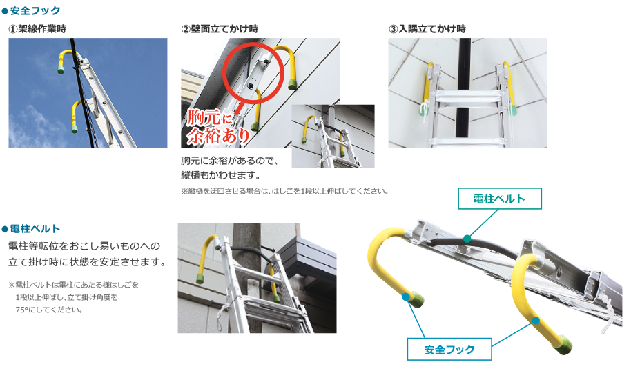 より安全性の高い商品を追求！ナカオ三連伸縮はしご「レン太」 | おすすめ商品 | 株式会社ハッピー電気商会